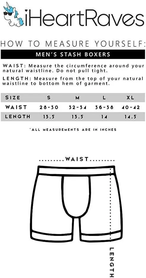 iHeartRaves Men's Anti-Theft Pocket Boxer Briefs - Pickpocket Proof Travel Underwear S - 2XL