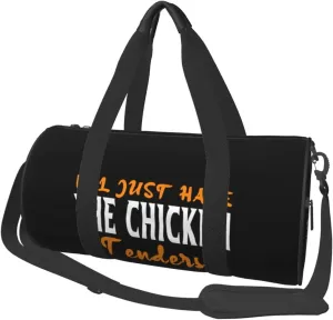 I’ll Just Have The Chicken Tenders Duffel Bag Gym Bag Travel Sports Tote Large Foldable Beach Swim Yoga8