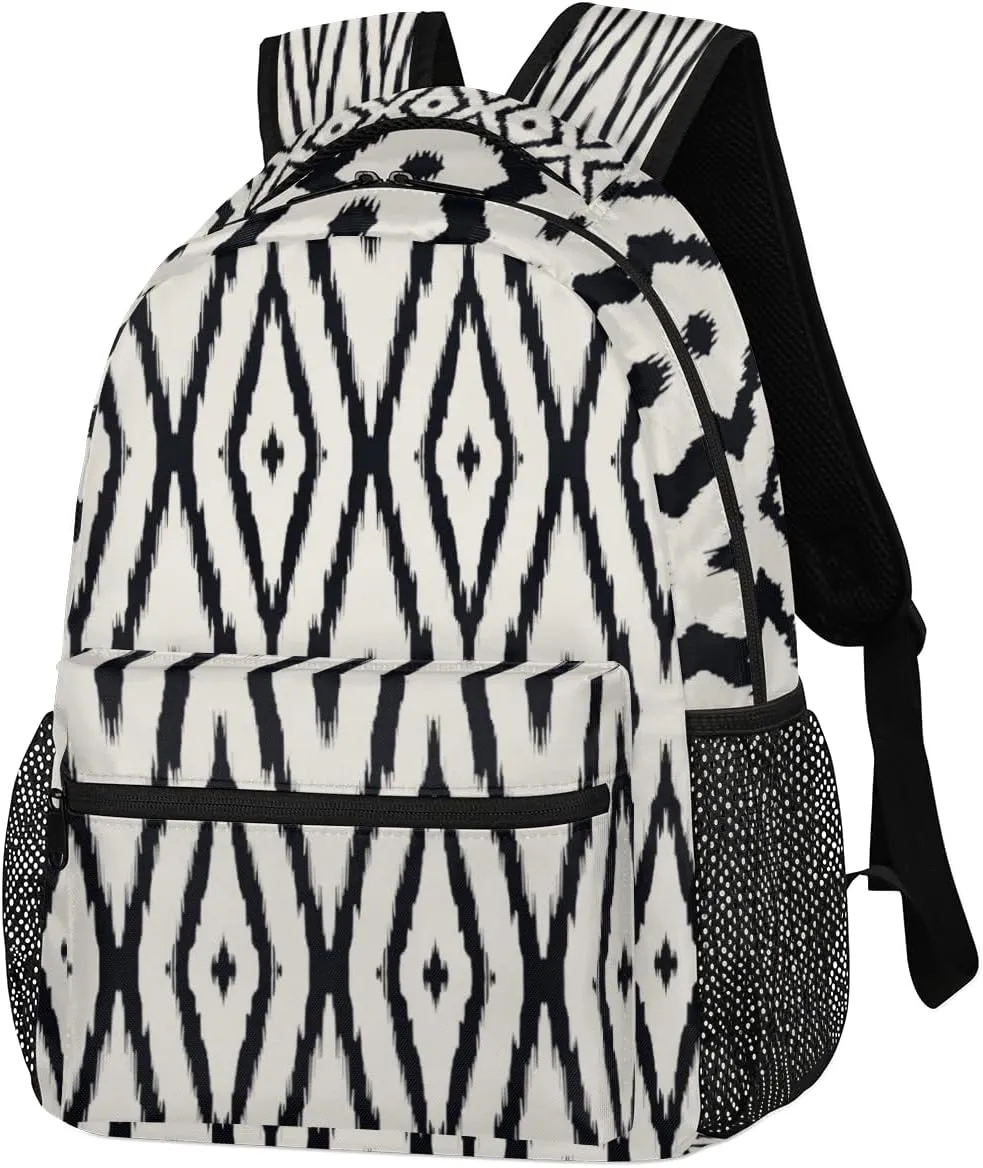 Illusory Geometrics Travel Laptop Backpacks Lightweight Travel Hiking Camping Casual Daypack Backpack for Men Women Adults