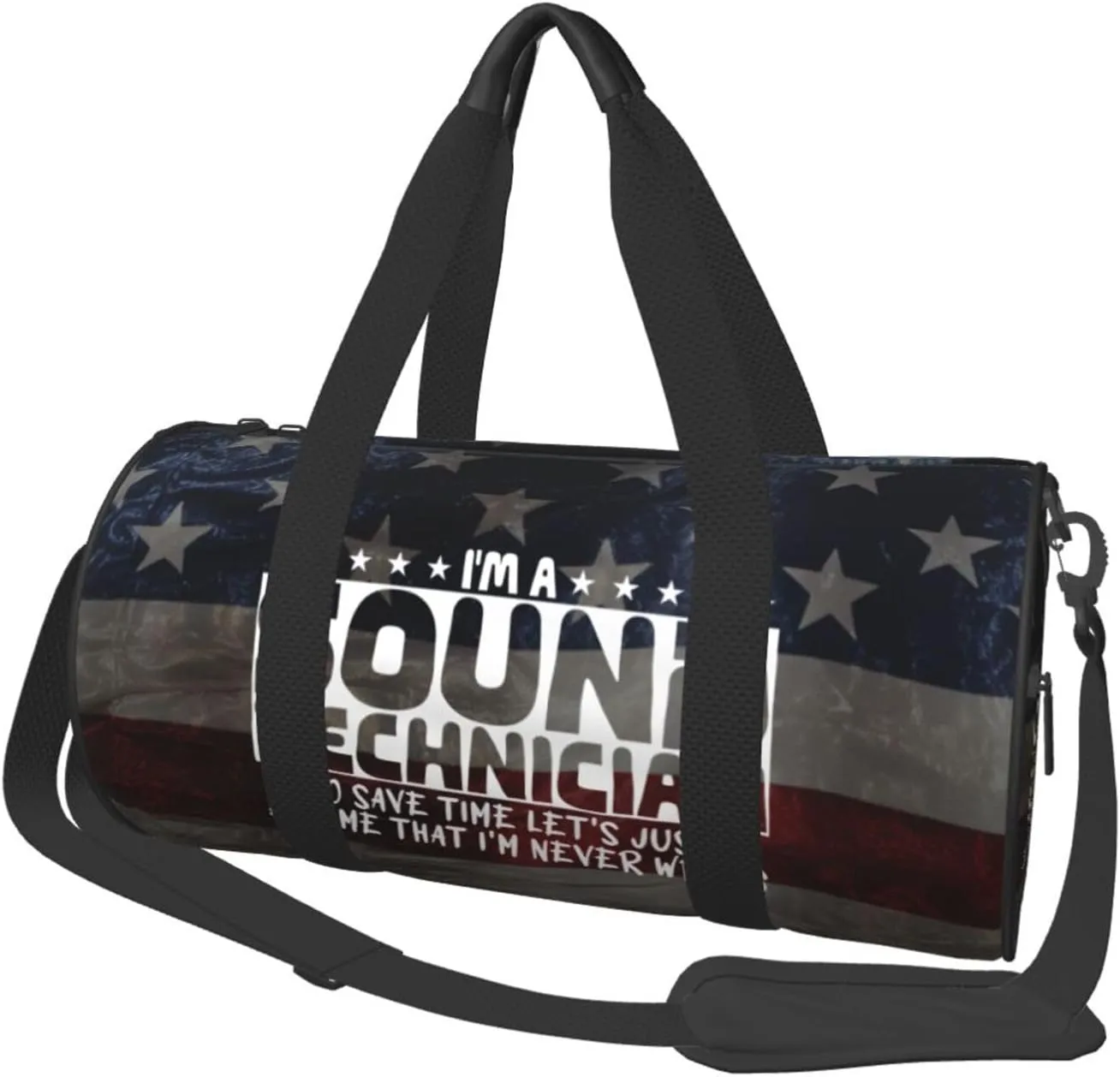 I'M A Sound Engineer To Save Time Duffel Bag Gym Bag Travel Sports Tote Large Foldable Beach Swim Yoga6