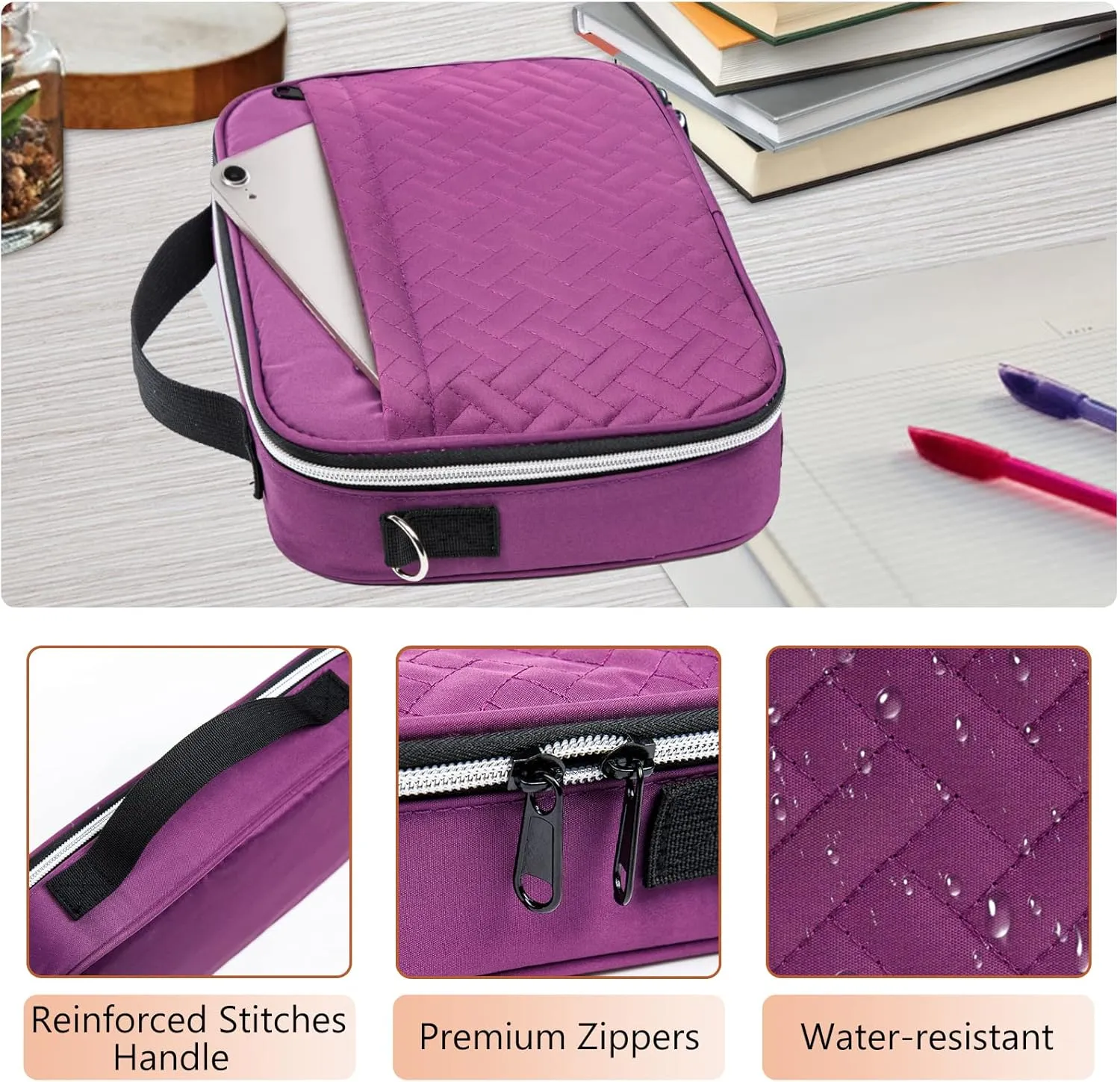 IMAGINING Bible Bible Cover for Women - Stylish Large Bible Covers - Carrying Case with Handles - Bag for Bible Lovers
