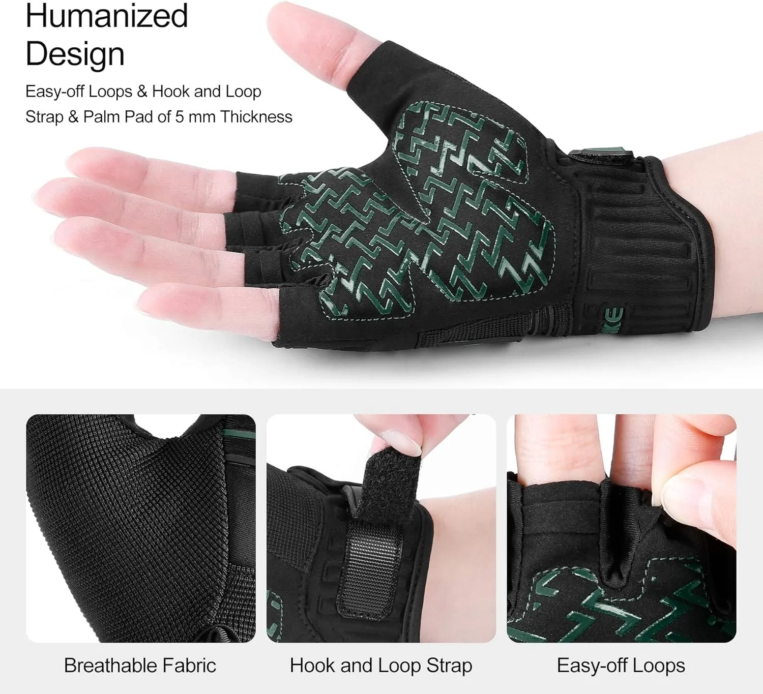 INBIKE Cycling Gloves Bike Glove Anti Slip Shock Absorbing Adjustable Breathable Padded MTB Racing Sports Gloves…