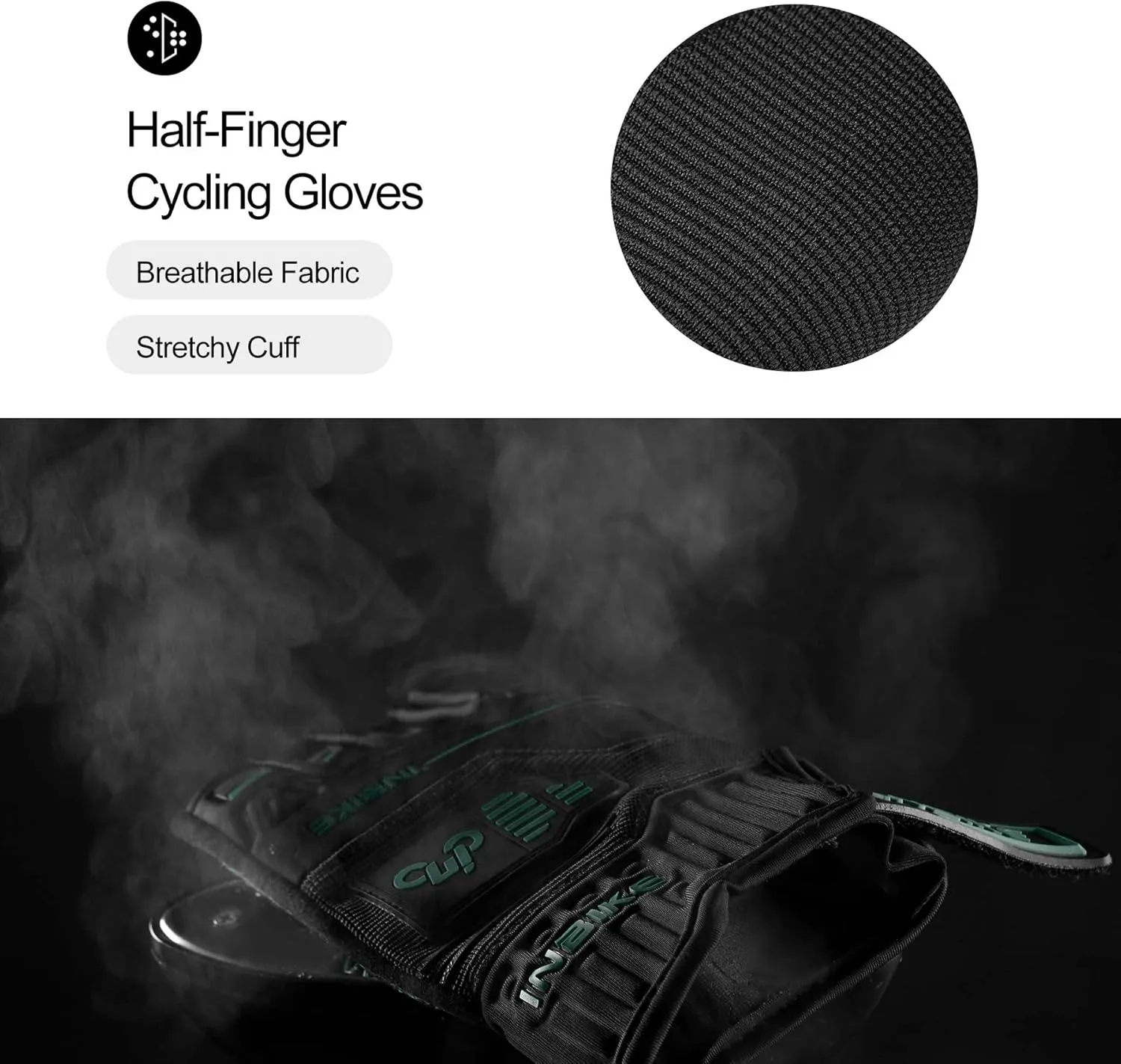 INBIKE Cycling Gloves Bike Glove Anti Slip Shock Absorbing Adjustable Breathable Padded MTB Racing Sports Gloves…