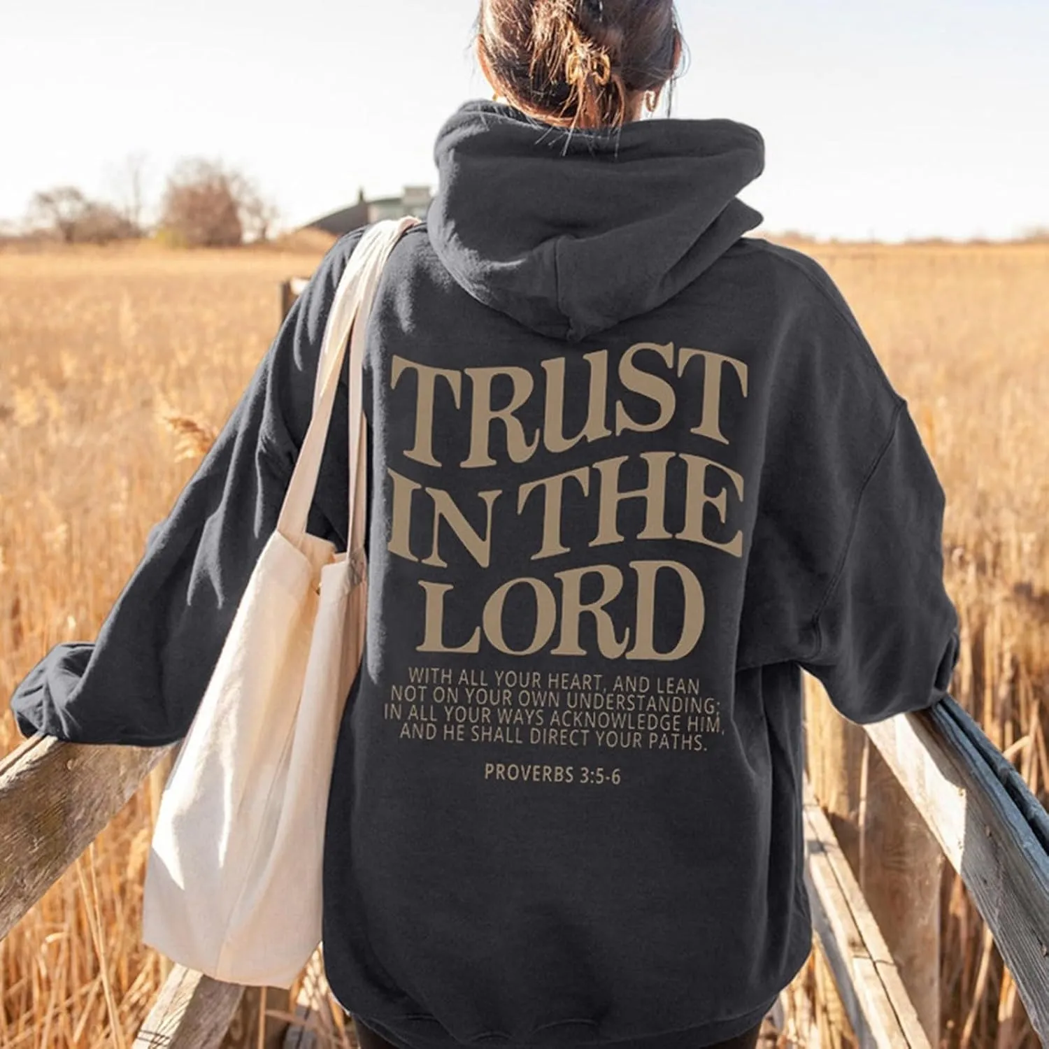 Inspirational Blouse Trust In The Lord Blouse Top for Women Jesus Is King Christ Christian Graphic Hoodies Pocket