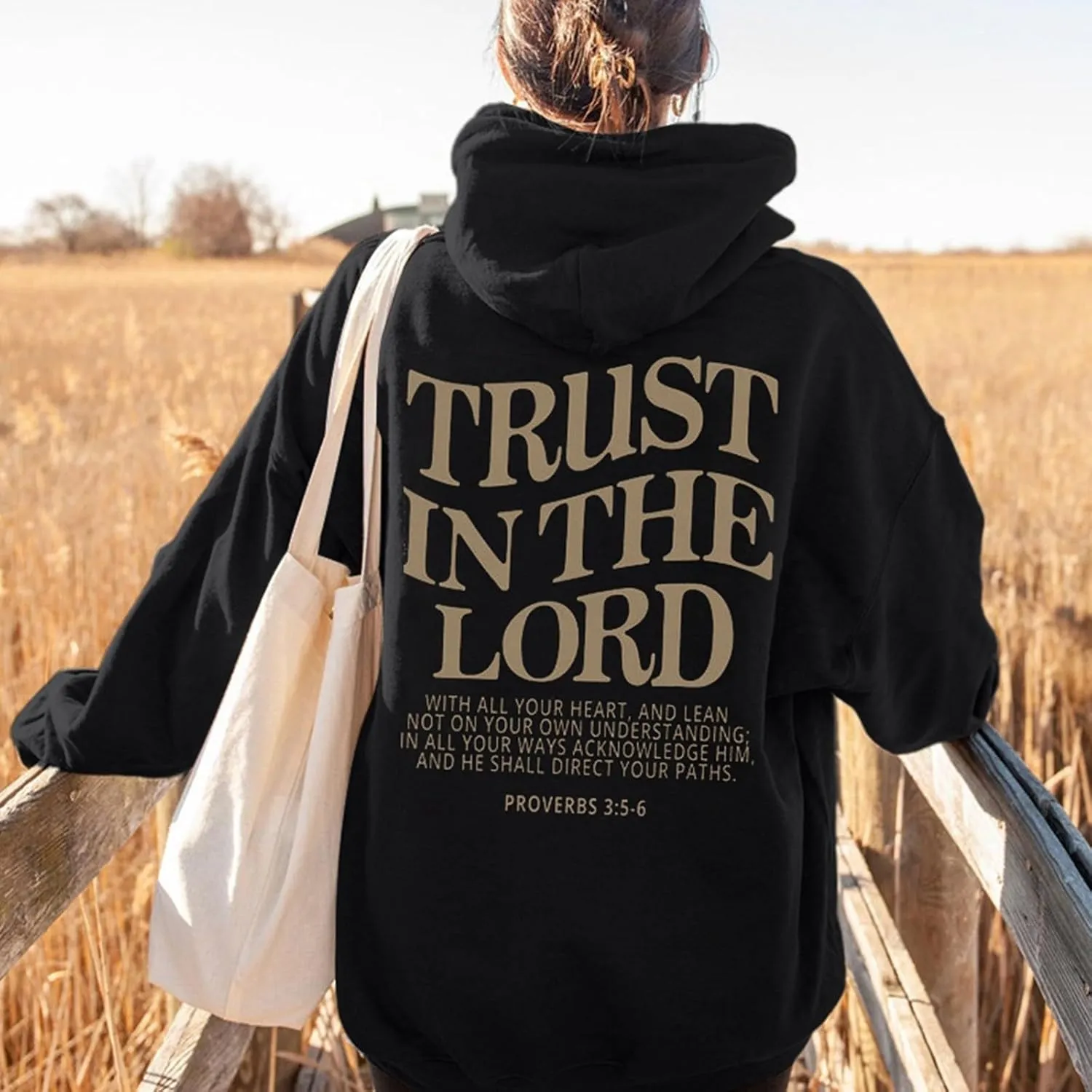 Inspirational Blouse Trust In The Lord Blouse Top for Women Jesus Is King Christ Christian Graphic Hoodies Pocket