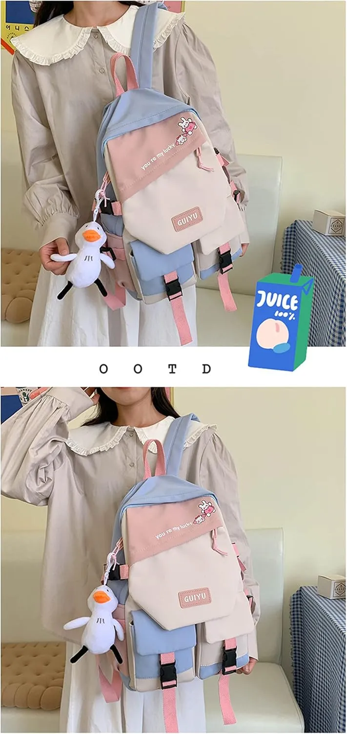 ISaikoy Anime Chiikawa Backpack Hachiware Bookbag Daypack Satchel School Bag Shoulder Bag 26