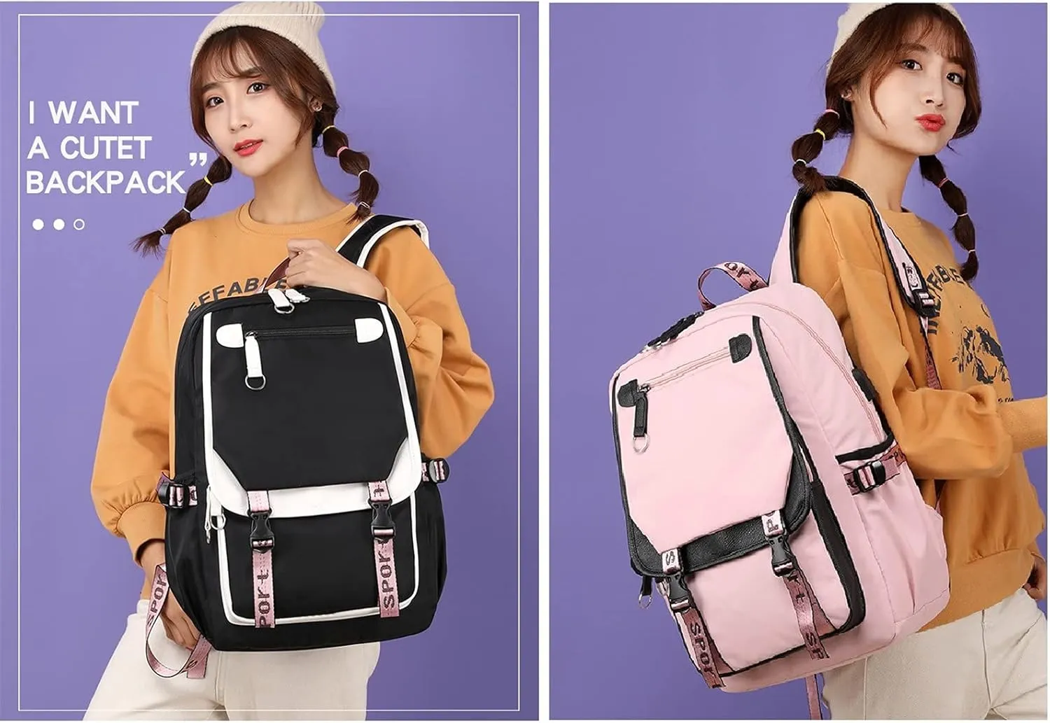 Isaikoy Anime Trigger Happy Havoc Backpack Satchel Bookbag Daypack School Bag Shoulder Bag color73