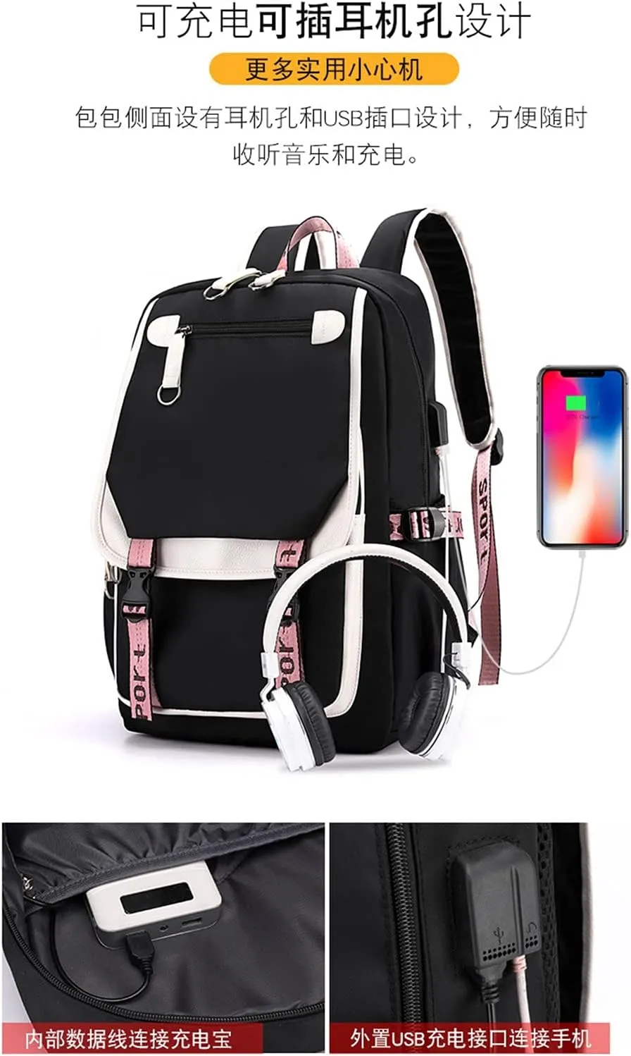 Isaikoy Anime Trigger Happy Havoc Backpack Satchel Bookbag Daypack School Bag Shoulder Bag color73