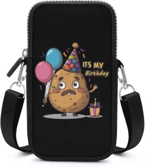 Its My Birthday Potato Crossbody Bag for Women Men Phone Purses Shoulder Bag Handbag