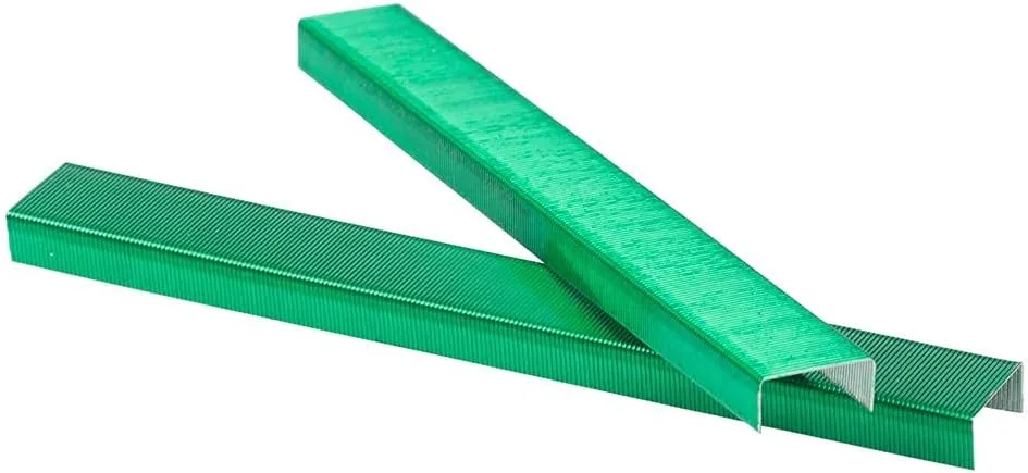 JAM PAPER Standard Size Colorful Staples - Emerald Green - 5000/box