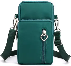 JANKS Small Crossbody Bag for Women - Mini Phone Purses with Crossbody Strap and Wallet - Nylon Arm Bag