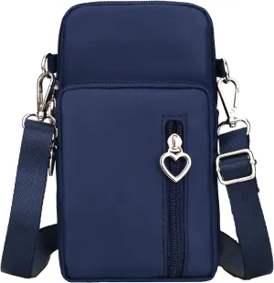 JANKS Small Crossbody Bag for Women - Mini Phone Purses with Crossbody Strap and Wallet - Nylon Arm Bag