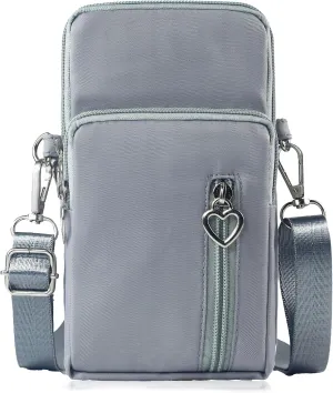 JANKS Small Crossbody Bag for Women - Mini Phone Purses with Crossbody Strap and Wallet - Nylon Arm Bag