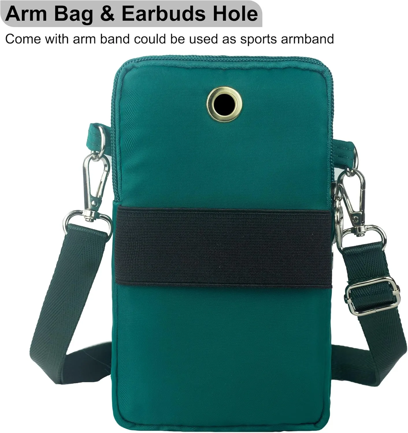 JANKS Small Crossbody Bag for Women - Mini Phone Purses with Crossbody Strap and Wallet - Nylon Arm Bag