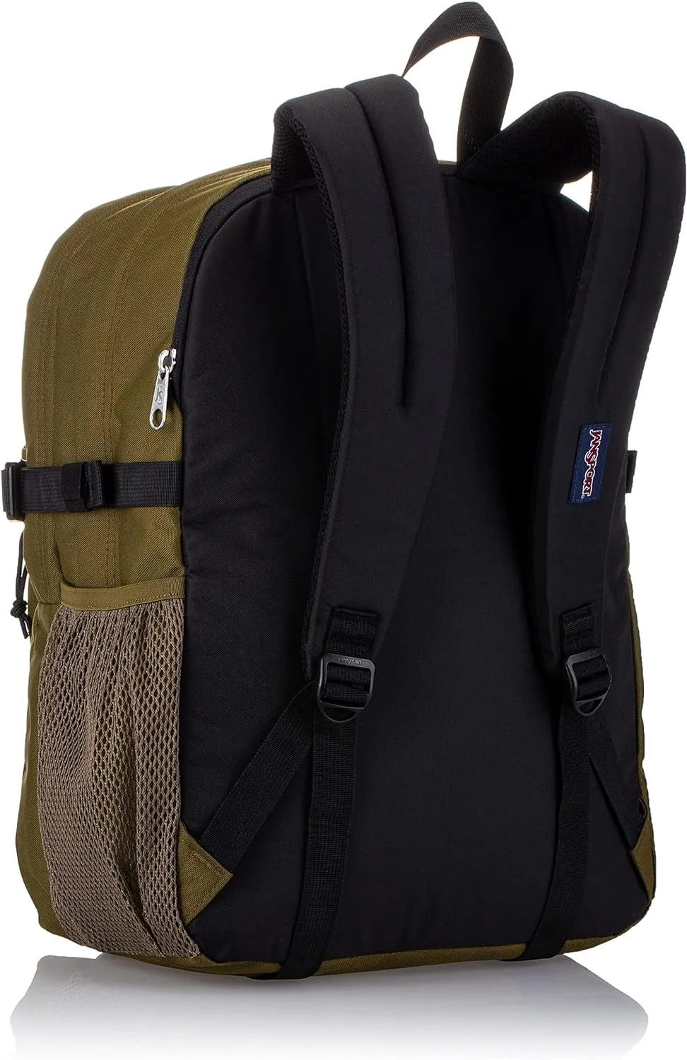 JanSport Main Campus Backpack - Travel or Work backpack w 15-Inch Laptop Sleeve and Dual Water Bottle Pockets, Army Green