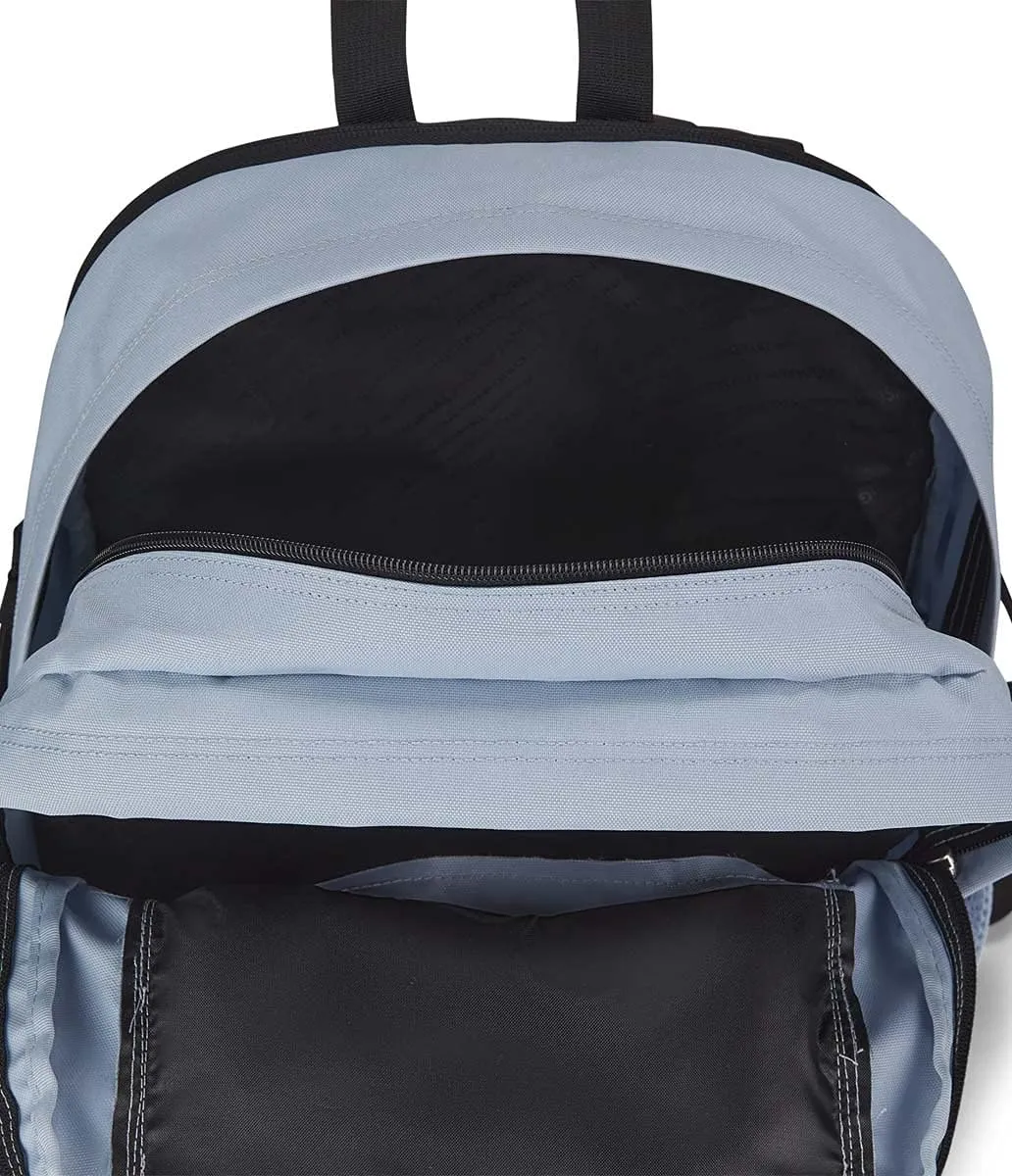 JanSport Main Campus Backpack - Travel or Work backpack w 15-Inch Laptop Sleeve and Dual Water Bottle Pockets, Blue Dusk