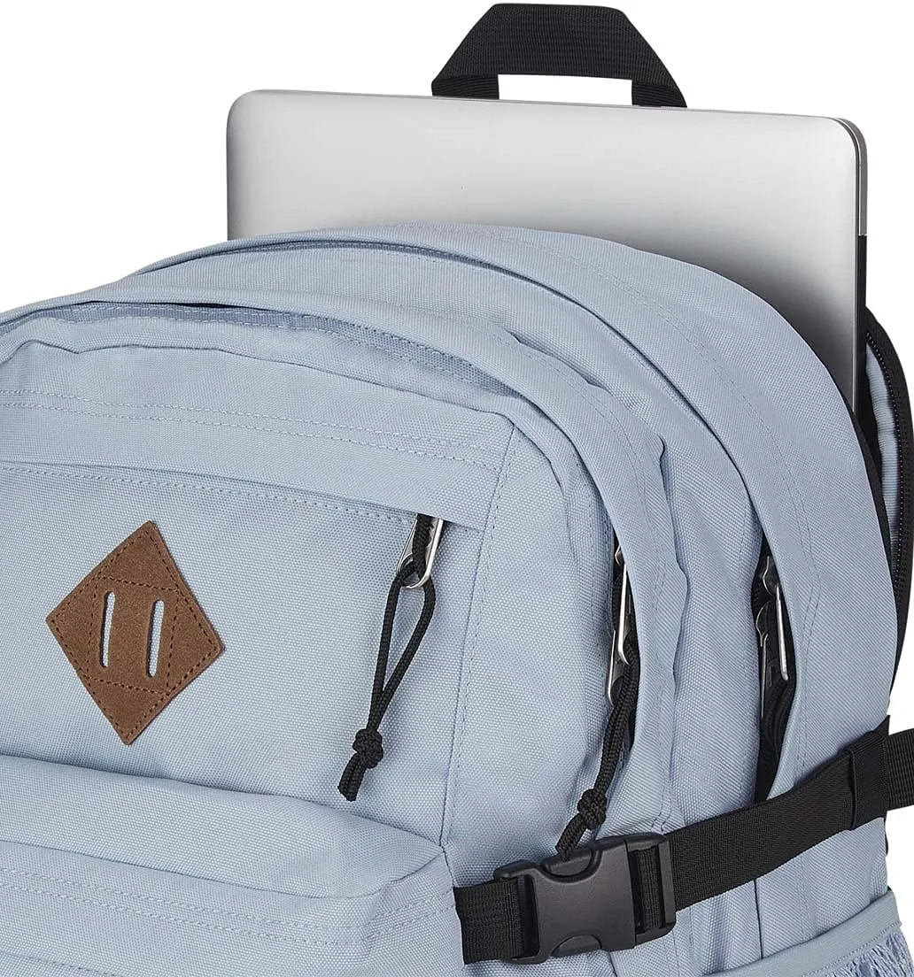 JanSport Main Campus Backpack - Travel or Work backpack w 15-Inch Laptop Sleeve and Dual Water Bottle Pockets, Blue Dusk