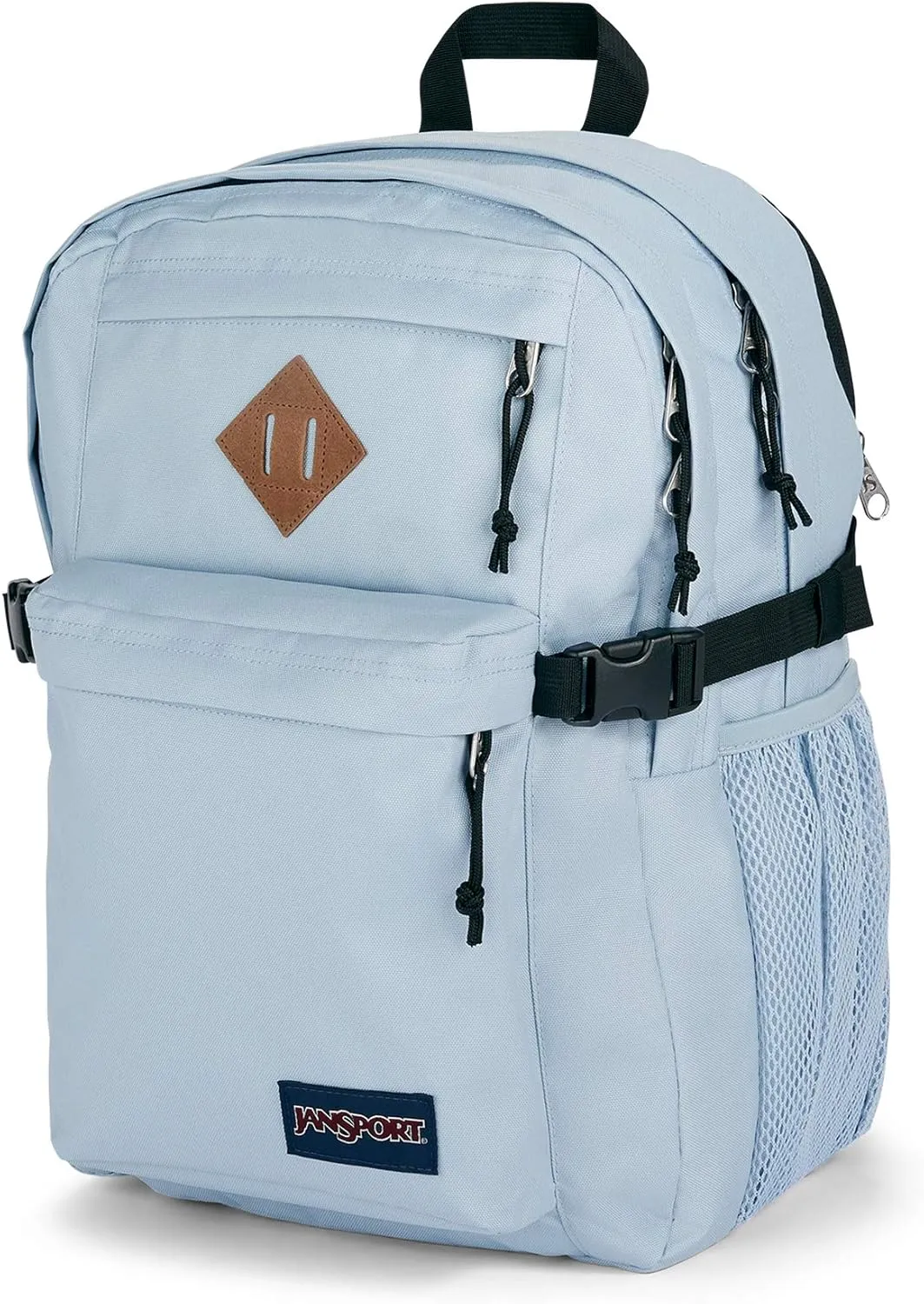 JanSport Main Campus Backpack - Travel or Work backpack w 15-Inch Laptop Sleeve and Dual Water Bottle Pockets, Blue Dusk