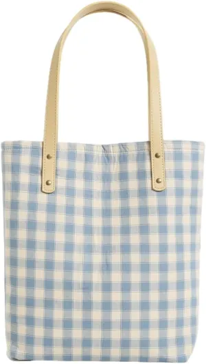 Jeelow Floral Cotton Canvas Tote Handbag with Vegan Leather Handles for Women - Lightweight Shoulder Bag Purse Snap Closure