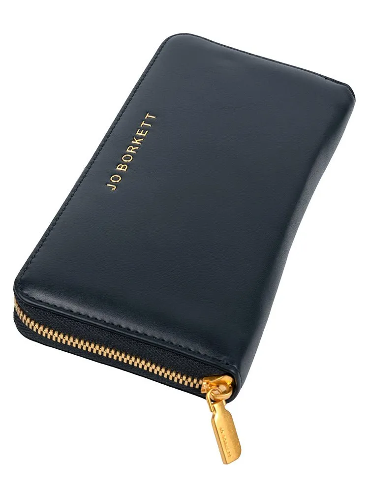 Jo Borkett Zip Around Purse | Black