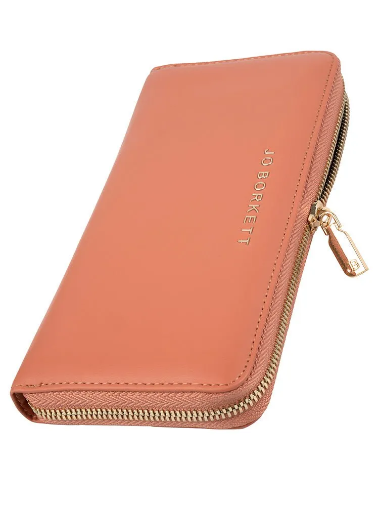 Jo Borkett Zip Around Purse | Tan