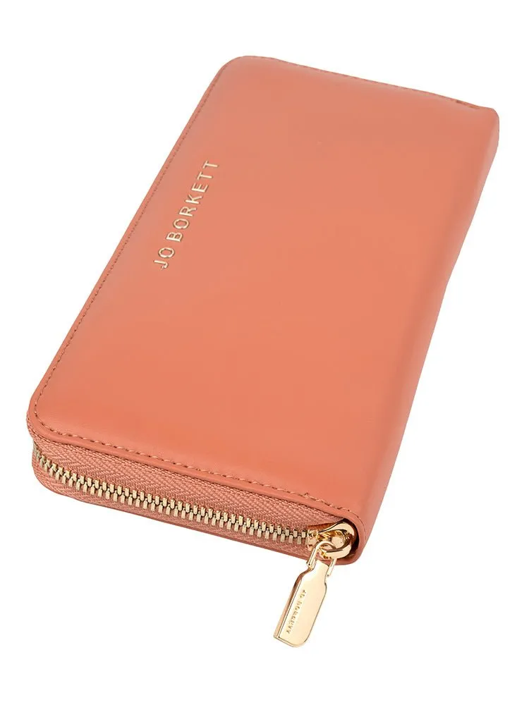 Jo Borkett Zip Around Purse | Tan