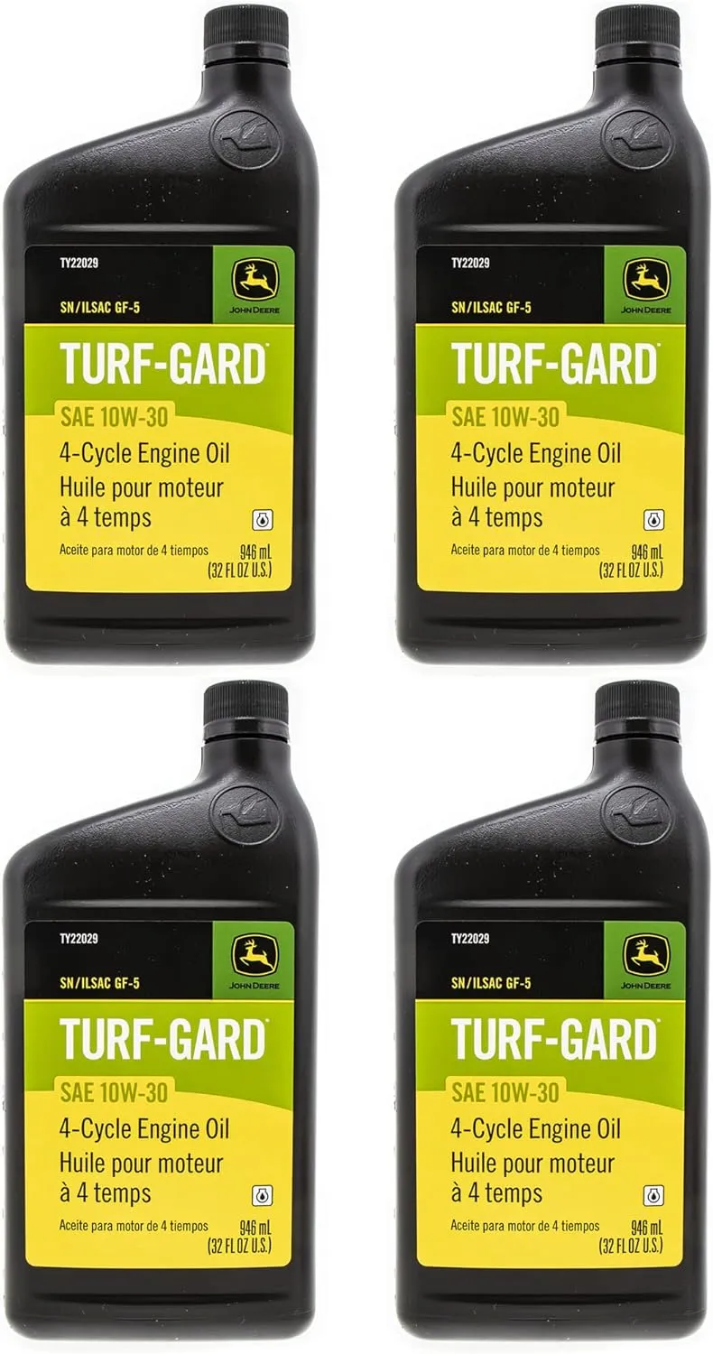 John Deere Original Equipment TURF-GARD 32 oz. 10W-30 Oil #TY22029 (PACK OF 4)