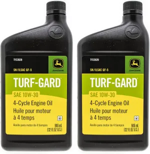 John Deere Turf-Gard SAE 10W-30 Oil TWO Quarts - TY22029