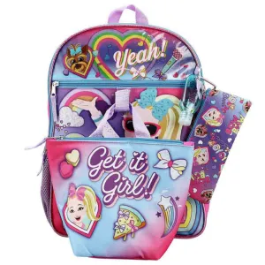 JOJO SIWA 6 PC KIDS BACKPACK SET