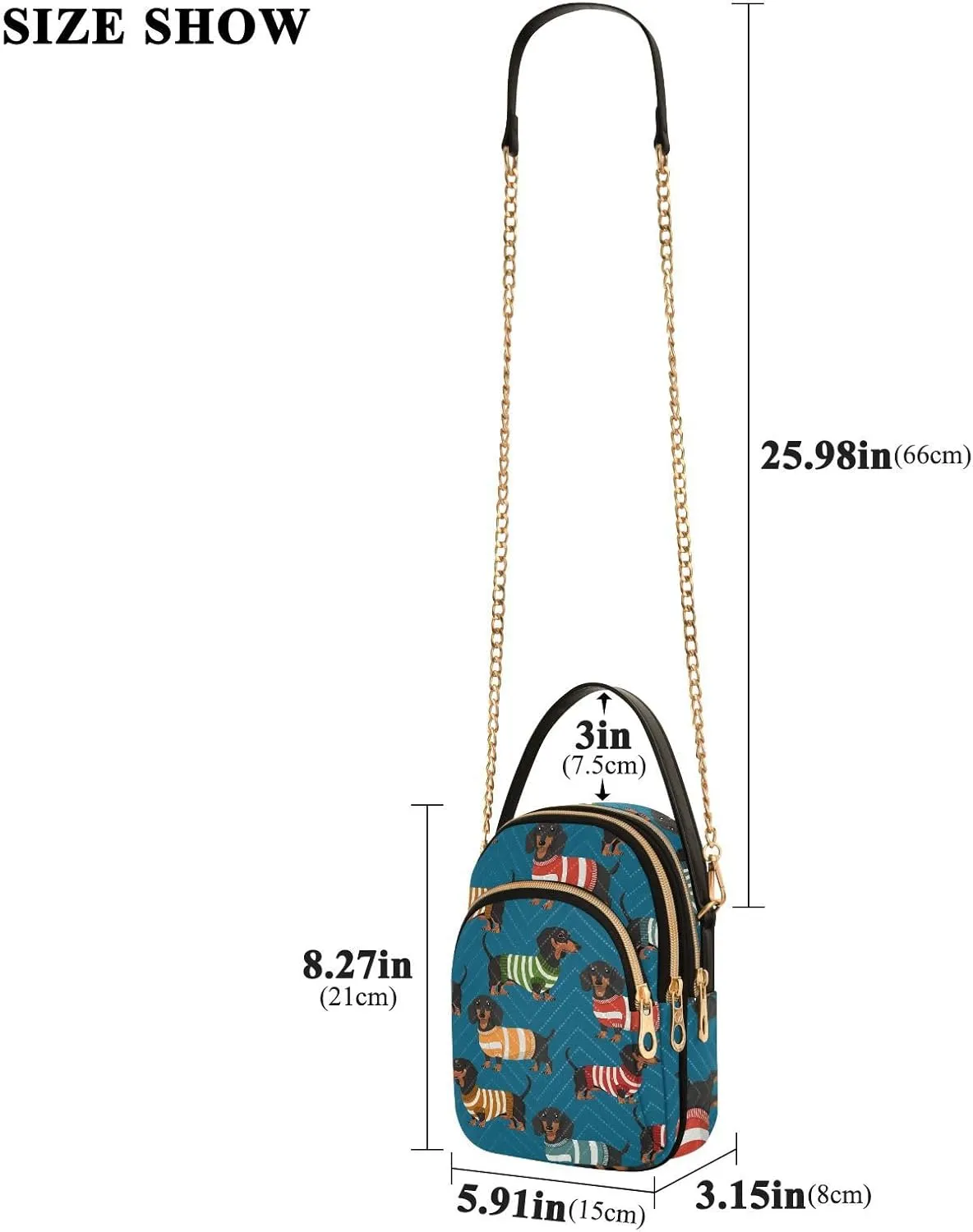 Joko Ivery Multi Pockets Crossbody Bags for Women Zip Cell Phone Purse Wallet Bag with Detachable Shoulder Strap for Girls