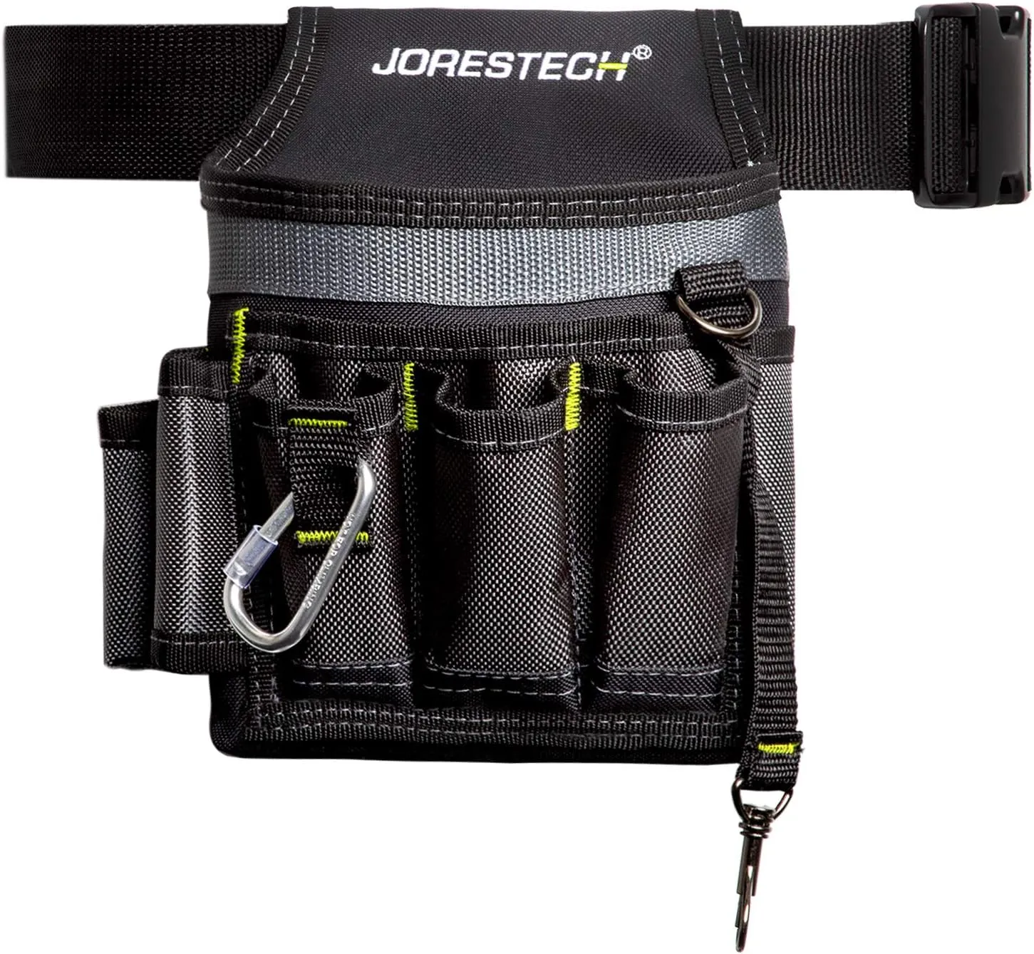 JORESTECH Hardware 6 Pocket Tool Belt Pouch - Single Sided Tool Organizer Work Apron for Construction, Carpentry, Gardening, Roofing (H-BAGT-02) (6 Pocket)