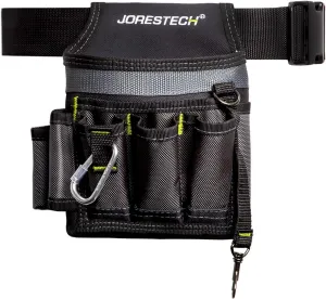 JORESTECH Hardware 6 Pocket Tool Belt Pouch - Single Sided Tool Organizer Work Apron for Construction, Carpentry, Gardening, Roofing (H-BAGT-02) (6 Pocket)