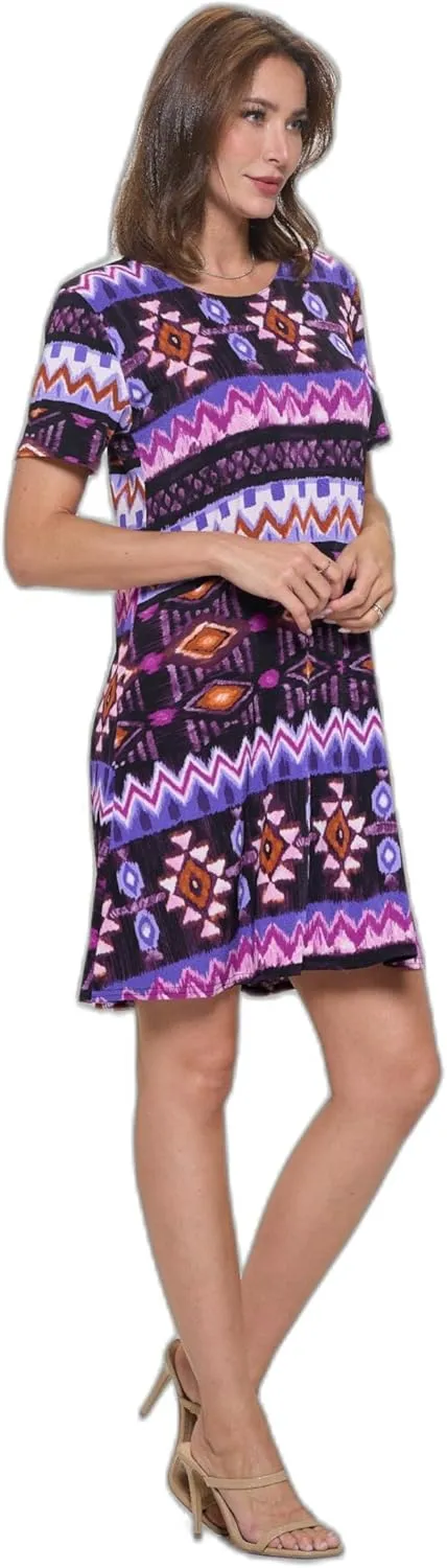Jostar BNS Missy Dress Short Sleeve Print-7004BN-SRP1-W407