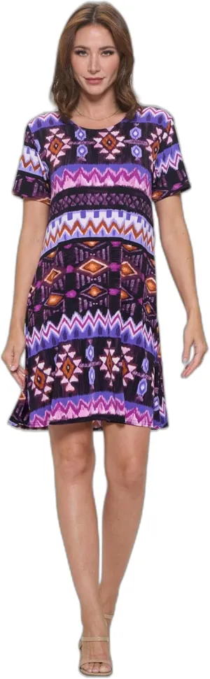Jostar BNS Missy Dress Short Sleeve Print-7004BN-SRP1-W407