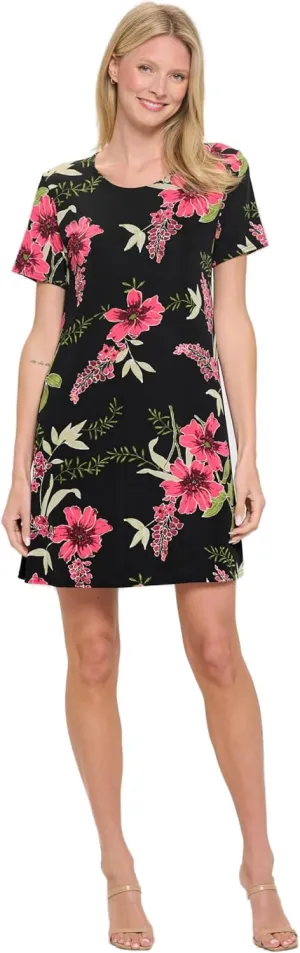 Jostar Plus Size BNS Missy Dress Short Sleeve Print-7004BN-SXP1