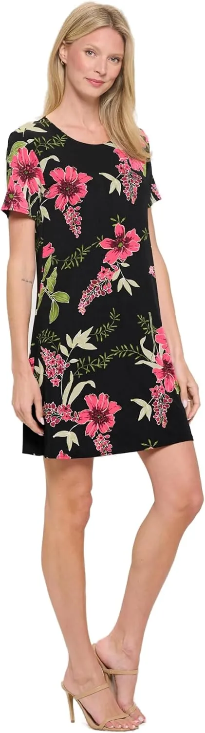 Jostar Plus Size BNS Missy Dress Short Sleeve Print-7004BN-SXP1