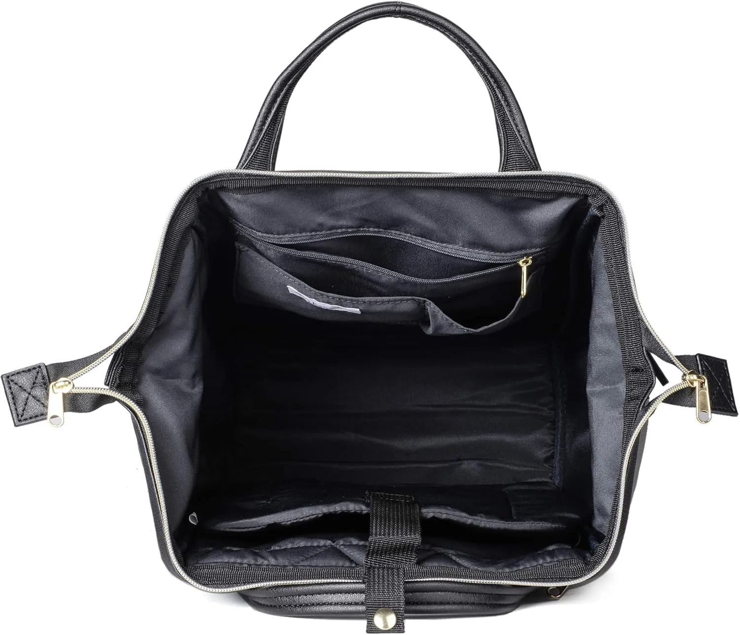 Kah&Kee Leather Backpack for Women and Men 15-inch Laptop Bag | Teacher Professional, Diaper Bag Backpack, Ideal for Work, School, Nurse, College & Travel (Grey/Black, Medium)
