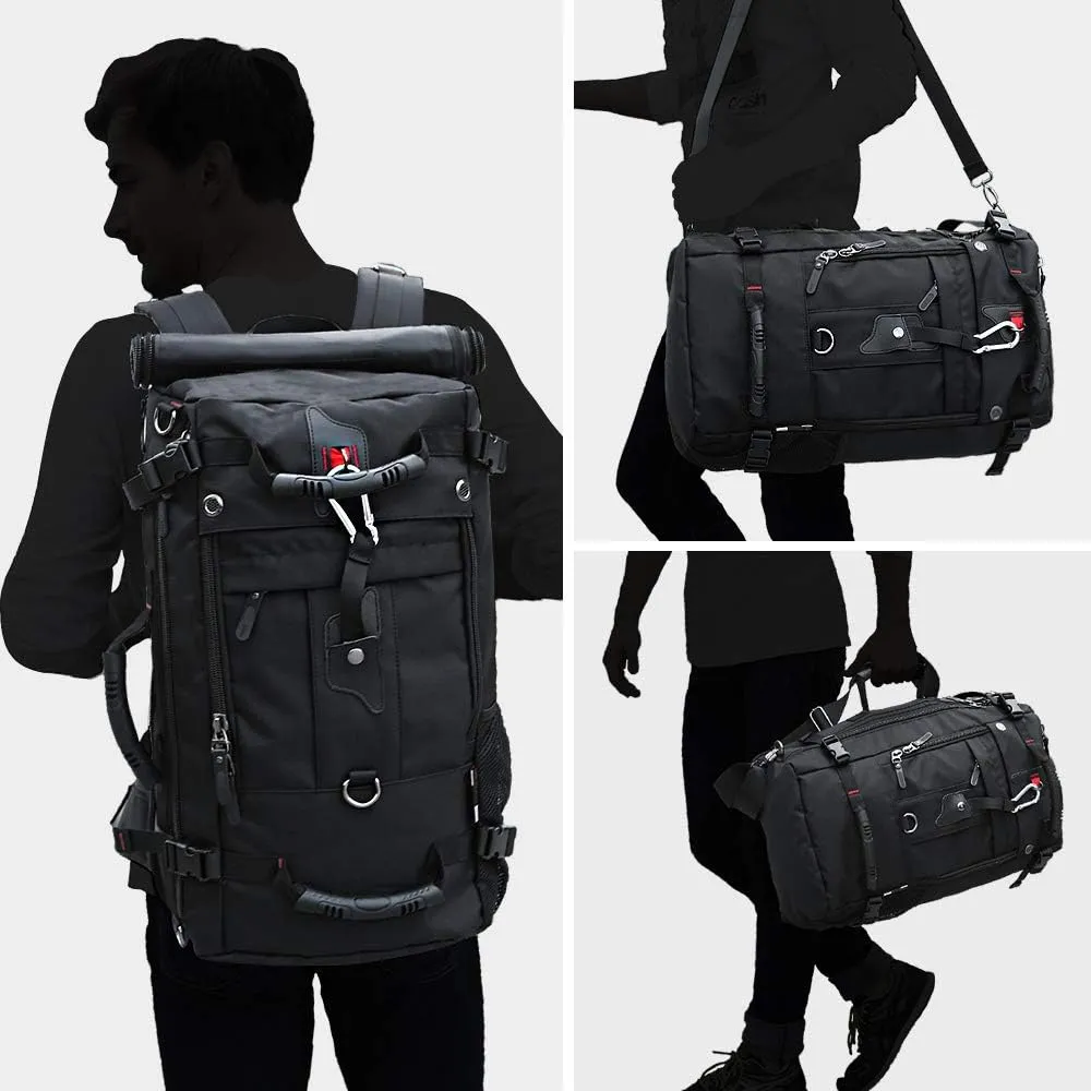 KAKA Travel Backpack, Carry On Backpack Durable Convertible Duffle Bag Fit for 15.6 Inch Laptop for Men and Women(Medium 35L)