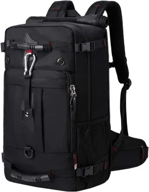 KAKA Travel Backpack, Carry On Backpack Durable Convertible Duffle Bag Fit for 15.6 Inch Laptop for Men and Women(Medium 35L)