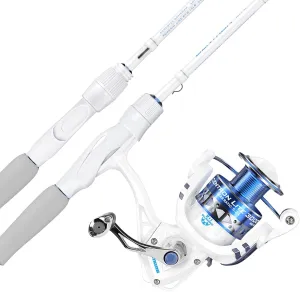 KastKing Centron Lite Fishing Rod and Reel Combo, IM6 Graphite 2Pc Blanks, Stainless Steel Guides with Ceramic Rings, Contoured EVA Handles & Fighting Butt