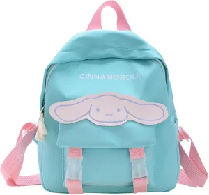 Kawaii White Dog Backpack for Teens Women, Cute Cartoon Nylon Mini Backpack Purse Shoulder Bag Bookbag Travel Daypack