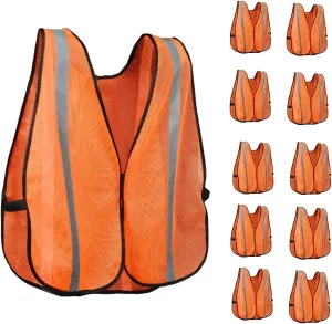 KAYGO Reflective High Visibility Safety Vest, KG0008-10 Silver Stripe, for Men and Women