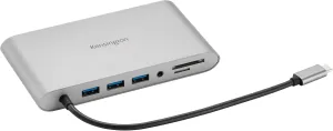 Kensington UH1440P 10-in-1 Dual Monitor USB-C Hub, Laptop Docking Stations with DisplayPort/HDMI/VGA Ports, SD & Micro SD Card Readers, 85W Charging for Thunderbolt 3/4 and USB-C Devices (K33853WW)