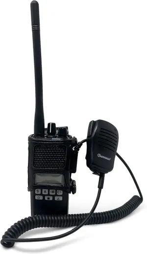 Kenwood VP8000 Viking 8000 Carry Holder Case, Turtleback Holder fits Kenwood VP8000 and Viking 8000 Radio Black Leather Duty Belt Holster with Heavy Duty Rotating Belt Clip