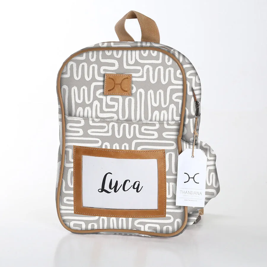 Kid's Backpack Laminated Fabric