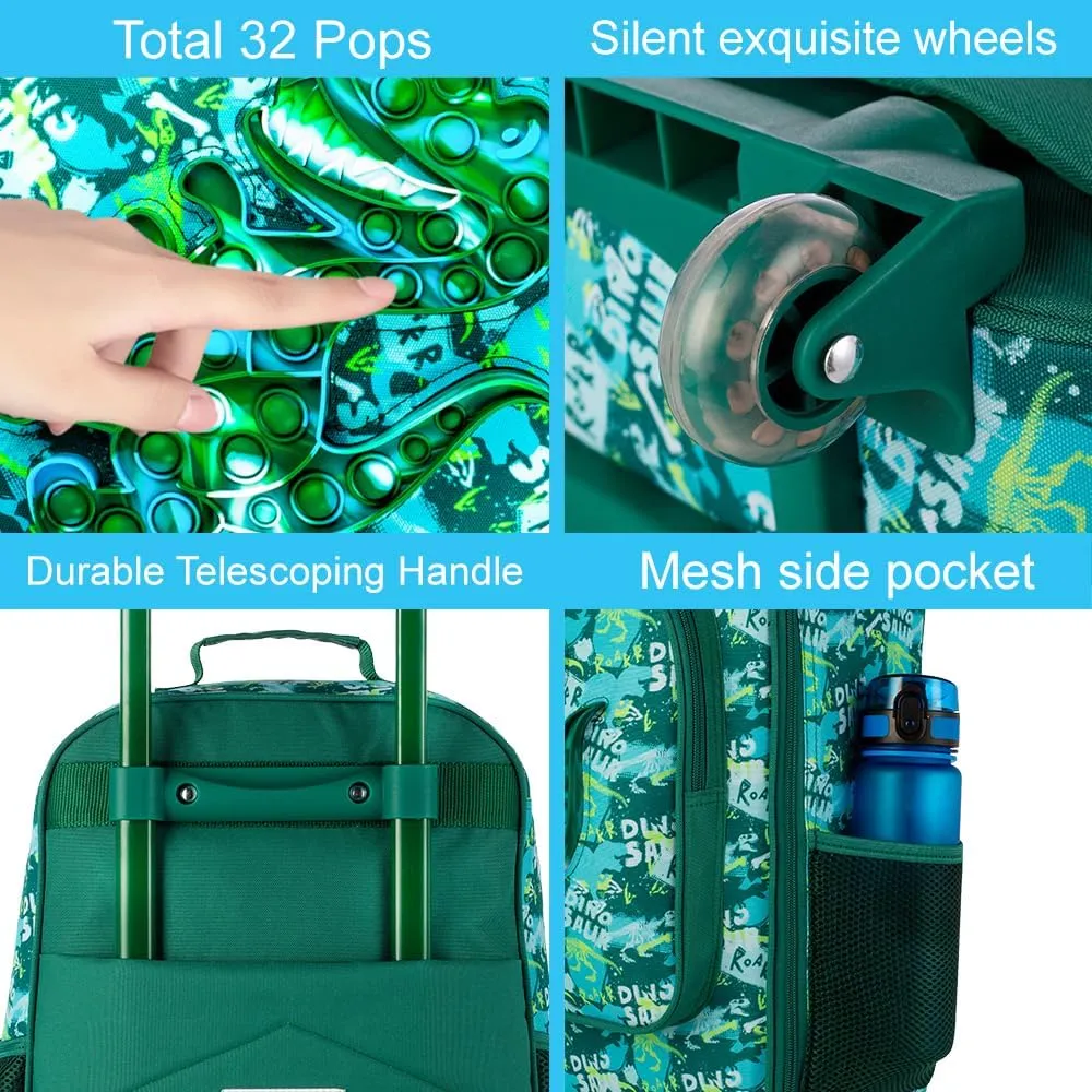 Kids Luggage for Boys and Girls, Toddler Rolling Travel Carry on Suitcase with Wheels…