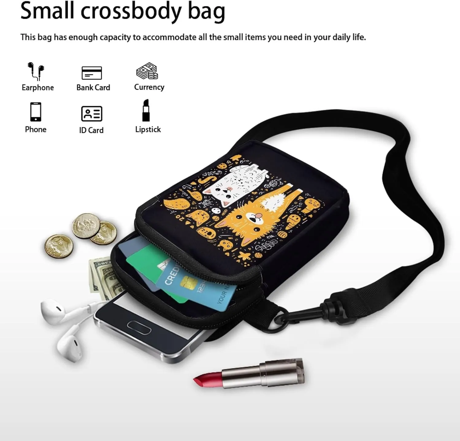 Kids Messenger Bag Over Shoulder Purse Crossbody for Women Cell Phones for Kids Girls