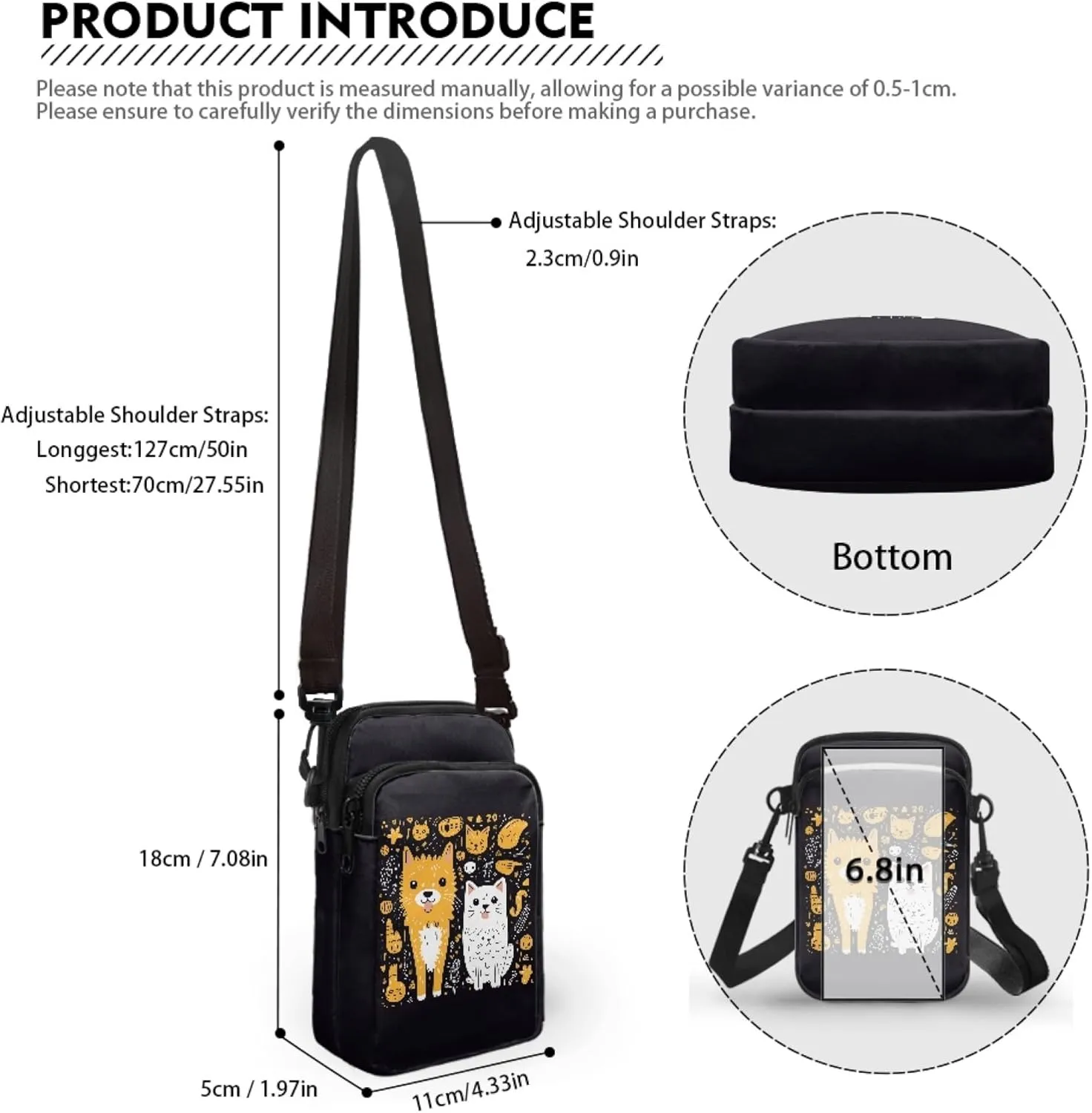Kids Messenger Bag Over Shoulder Purse Crossbody for Women Cell Phones for Kids Girls