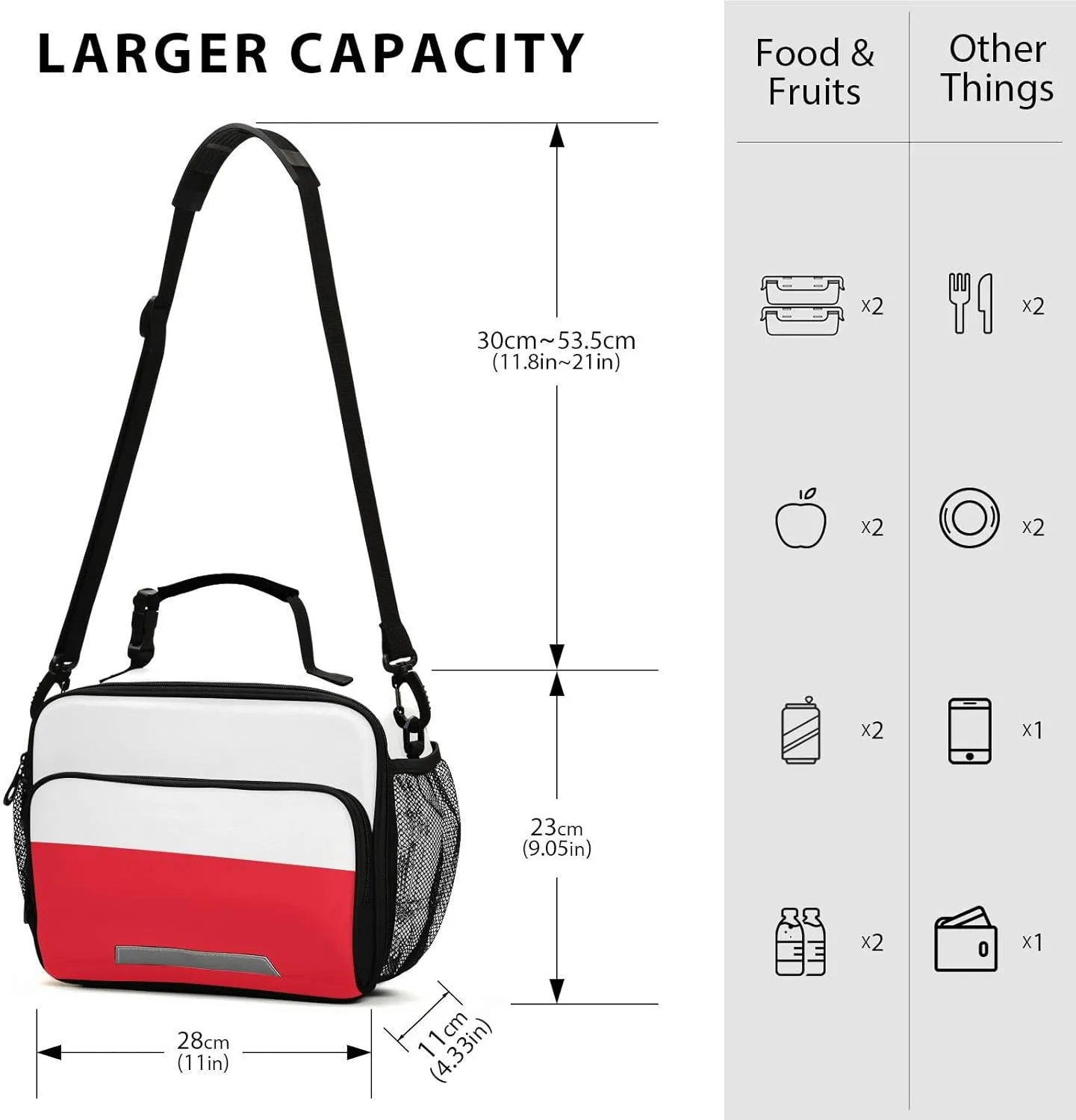 Kids Netherlands Flag Lunch Box Reusable Insulated School Lunch Bag Cooler Cooling Lunch Tote Bag for Boys,Girls,Travel