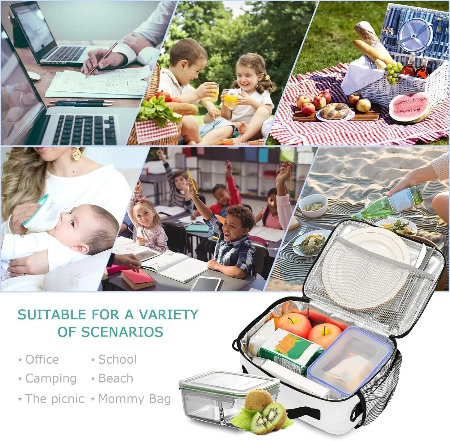 Kids Netherlands Flag Lunch Box Reusable Insulated School Lunch Bag Cooler Cooling Lunch Tote Bag for Boys,Girls,Travel